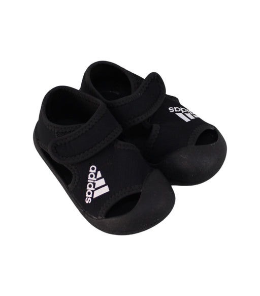 A Black Sandals from Adidas in size EU21-/-US5 for boy. (Front View)