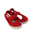 A Red Flats from Cienta in size 4T for girl. (Front View)
