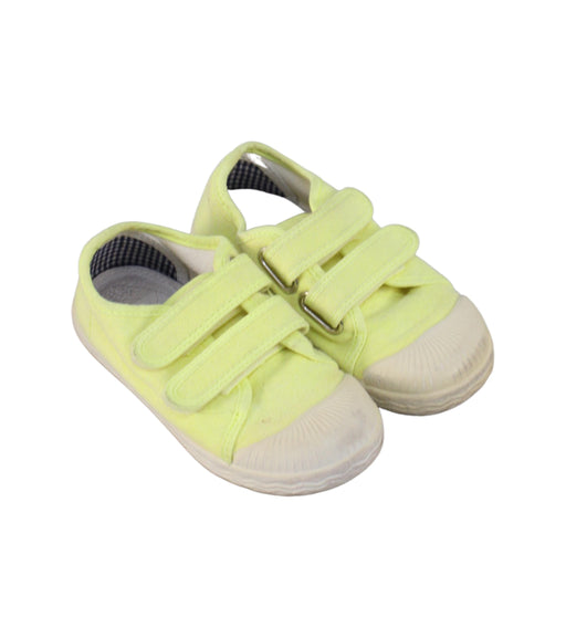 A Yellow Sneakers from Jacadi in size 3T for girl. (Front View)