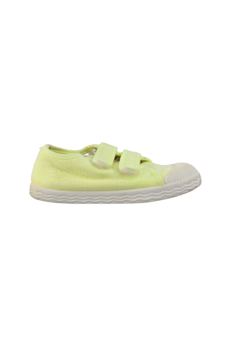 A Yellow Sneakers from Jacadi in size 3T for girl. (Back View)