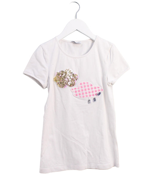 A White Short Sleeve T Shirts from I Pinco Pallino in size 12Y for girl. (Front View)