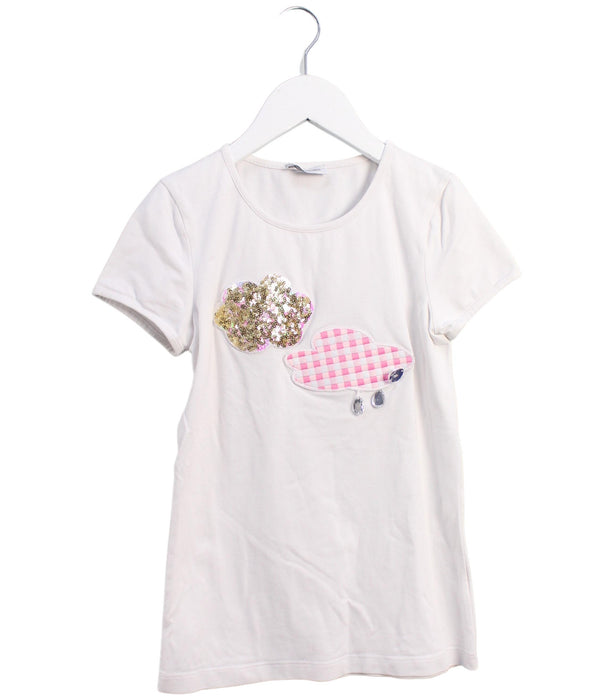 A White Short Sleeve T Shirts from I Pinco Pallino in size 12Y for girl. (Front View)