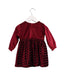 A Red Long Sleeve Dresses from Chickeeduck in size 12-18M for girl. (Back View)