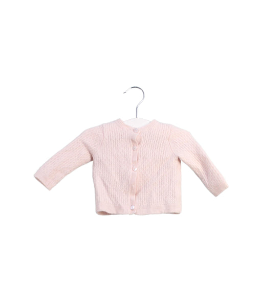 A Pink Cardigans from Bonpoint in size 6-12M for girl. (Front View)