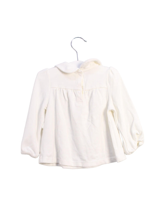 A White Long Sleeve Tops from Kingkow in size 12-18M for girl. (Back View)