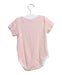 A Pink Short Sleeve Bodysuits from Mori in size 6-12M for girl. (Back View)