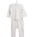 A White Pyjama Sets from Egg New York in size 6-12M for girl. (Front View)