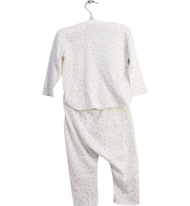 A White Pyjama Sets from Egg New York in size 6-12M for girl. (Back View)