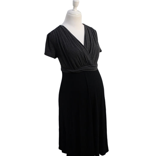 A Black Short Sleeve Dresses from Kimi + Kai in size XS for maternity. (Front View)