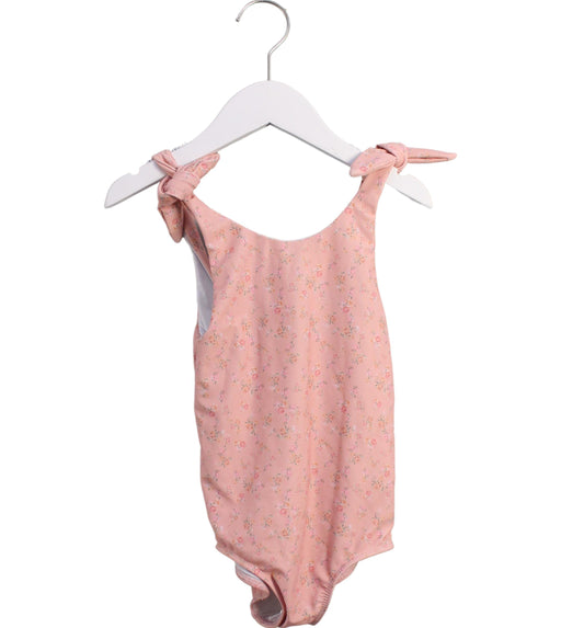 A Pink Swimsuits from Minnow in size 5T for girl. (Front View)