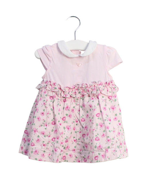 A Pink Short Sleeve Dresses from Chicco in size 3-6M for girl. (Front View)