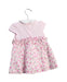 A Pink Short Sleeve Dresses from Chicco in size 3-6M for girl. (Back View)