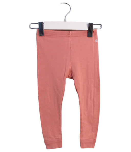 A Pink Leggings from Petit Bateau in size 12-18M for girl. (Front View)