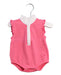 A Pink Sleeveless Bodysuits from Tommy Hilfiger in size 0-3M for girl. (Front View)