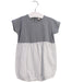 A Grey Short Sleeve Rompers from Bonpoint in size 12-18M for neutral. (Front View)