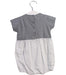 A Grey Short Sleeve Rompers from Bonpoint in size 12-18M for neutral. (Back View)