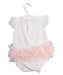 A White Bodysuits from Miniclasix in size 6-12M for girl. (Back View)