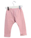 A Pink Casual Pants from Petit Bateau in size 6-12M for girl. (Back View)