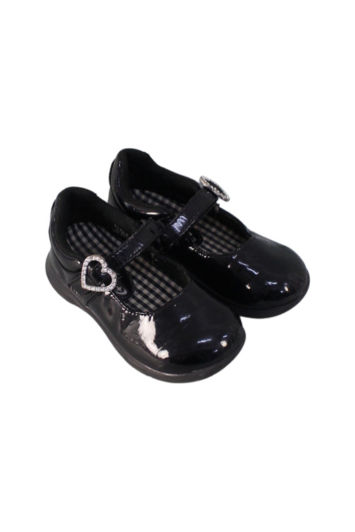 A Black Flats from Moonstar in size 3T for girl. (Front View)