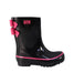 A Black Rain Boots from Pluie Pluie in size 18-24M for girl. (Back View)