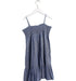 A Blue Sleeveless Dresses from Polo Ralph Lauren in size 7Y for girl. (Back View)