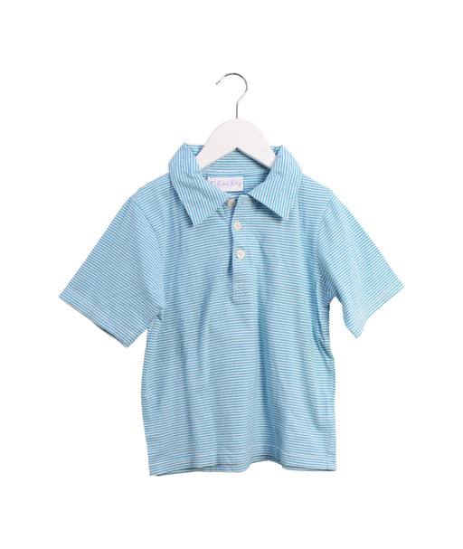 A Blue Short Sleeve Polos from Rachel Riley in size 8Y for boy. (Front View)