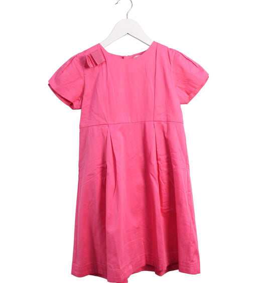 A Pink Short Sleeve Dresses from Jacadi in size 8Y for girl. (Front View)