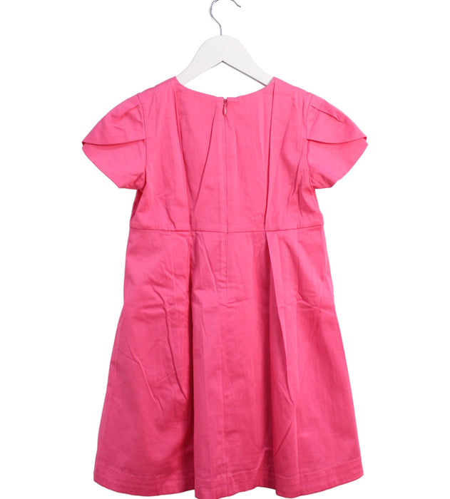 A Pink Short Sleeve Dresses from Jacadi in size 8Y for girl. (Back View)
