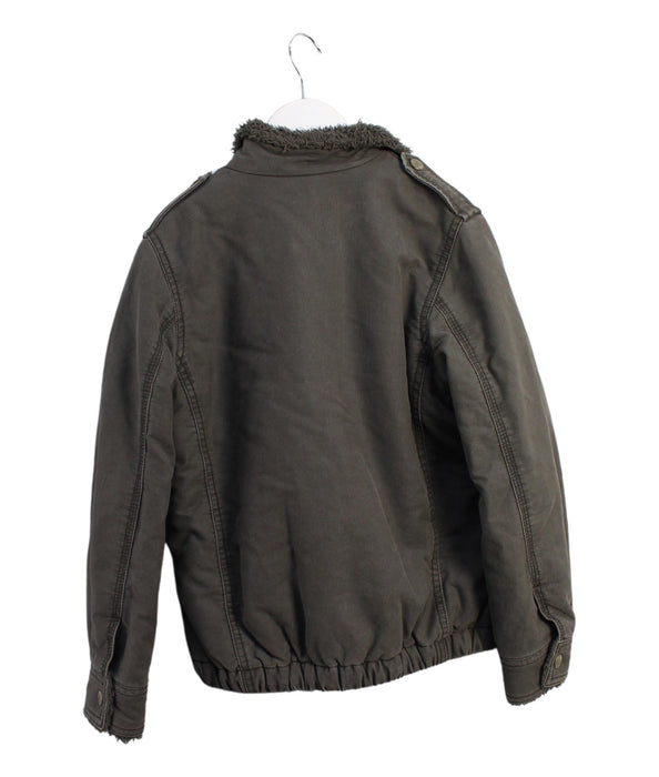 A Green Lightweight Jackets from Zadig & Voltaire in size 8Y for boy. (Back View)