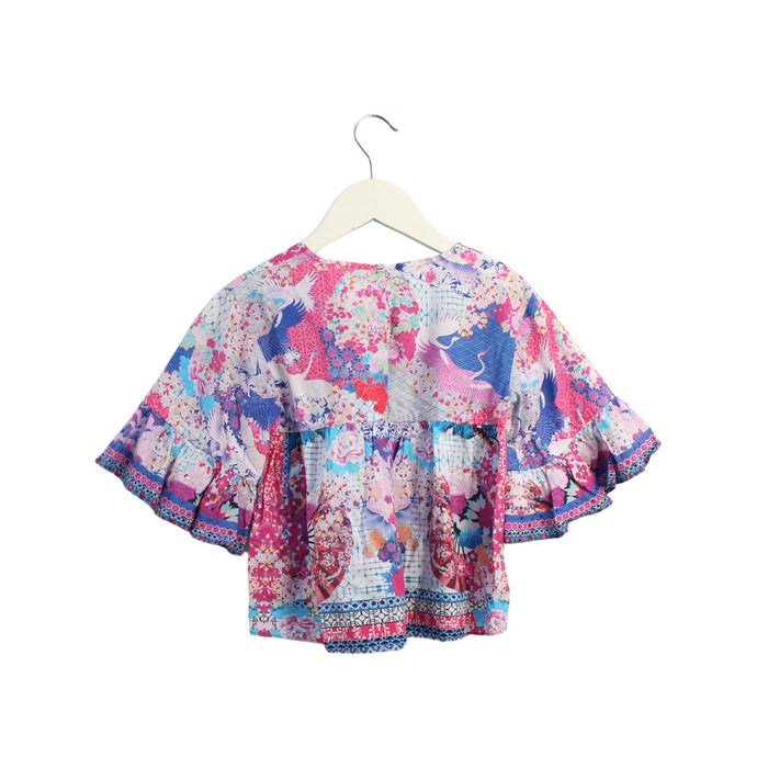 A Multicolour Short Sleeve Tops from Camilla in size 4T for girl. (Back View)