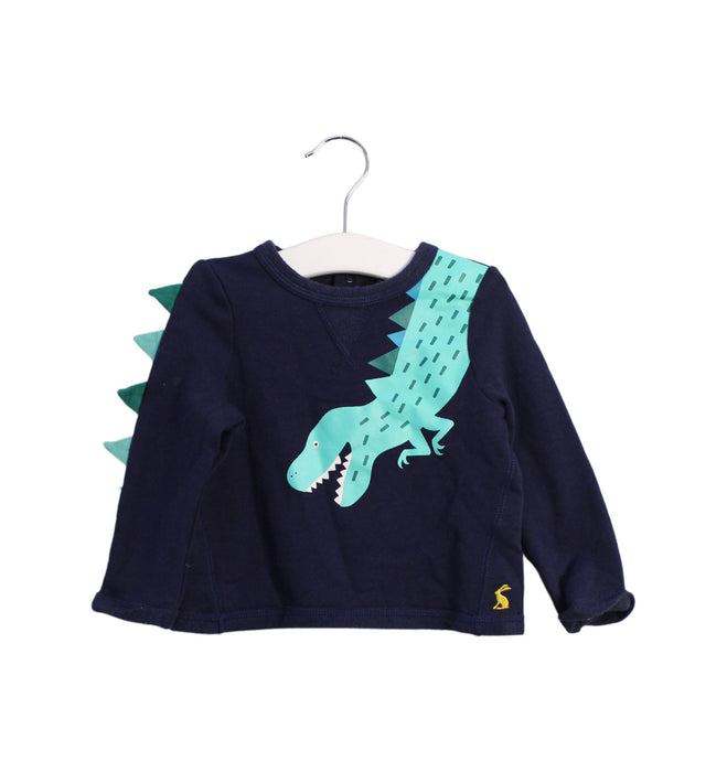 A Navy Long Sleeve Tops from Joules in size 6-12M for boy. (Front View)