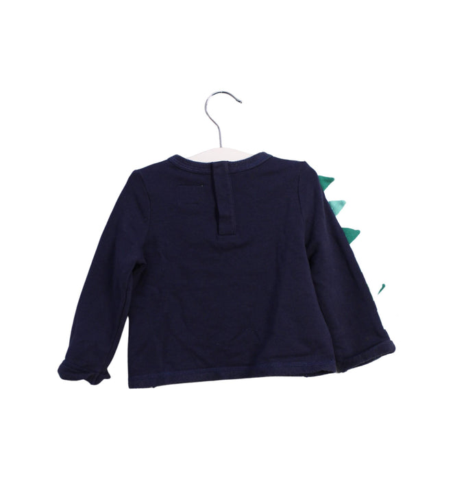 A Navy Long Sleeve Tops from Joules in size 6-12M for boy. (Back View)