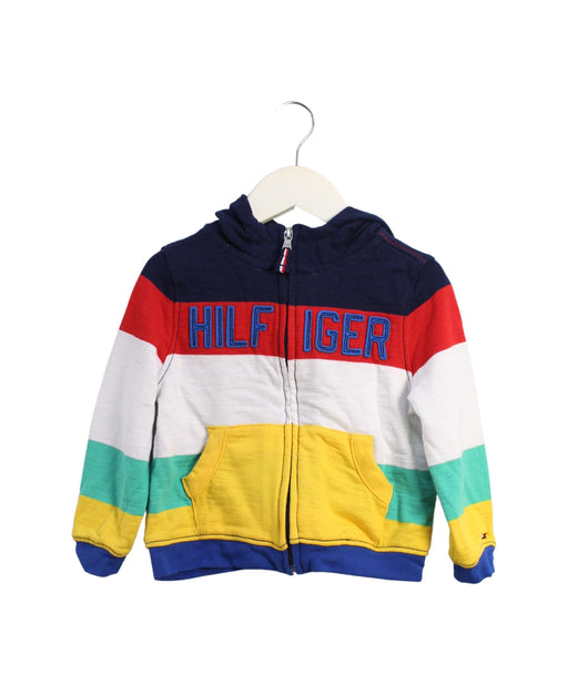 A Multicolour Zippered Sweatshirts from Tommy Hilfiger in size 18-24M for boy. (Front View)