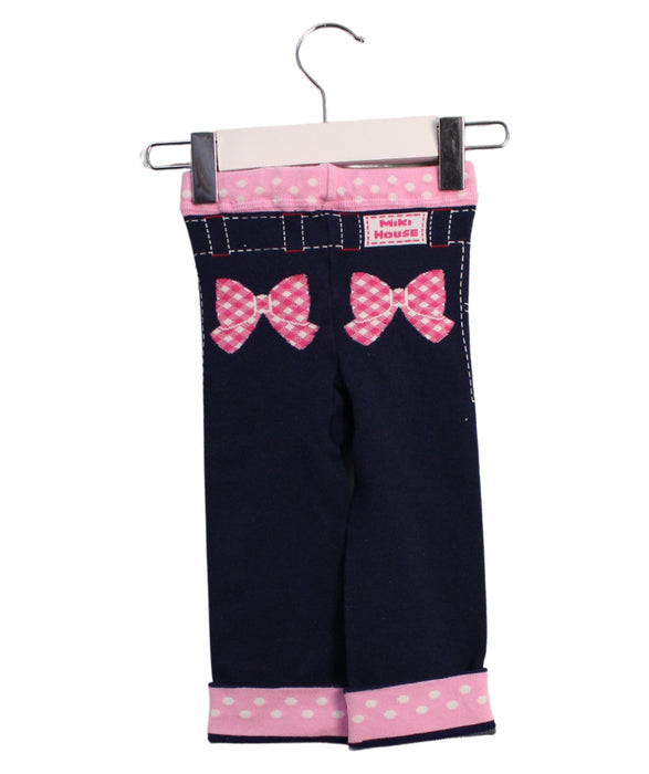 A Navy Leggings from Miki House in size 18-24M for girl. (Back View)