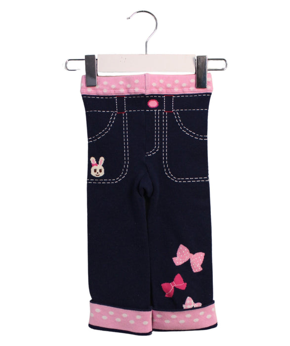 A Navy Leggings from Miki House in size 18-24M for girl. (Front View)