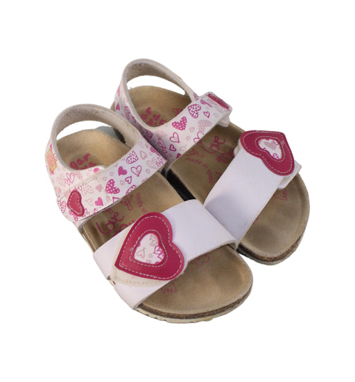 A White Sandals from Garvalin in size 3T for girl. (Front View)