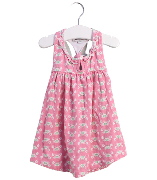 A Pink Sleeveless Tops from Mudpie in size 2T for girl. (Front View)