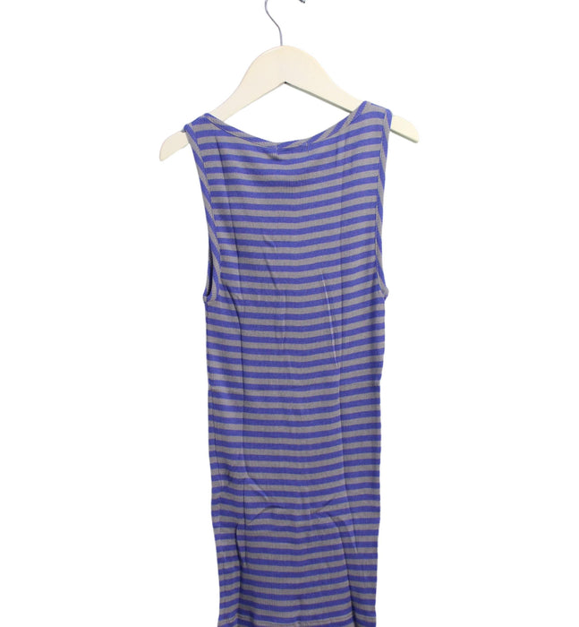 A Blue Sleeveless Dresses from Theory Petit in size 5T for girl. (Back View)