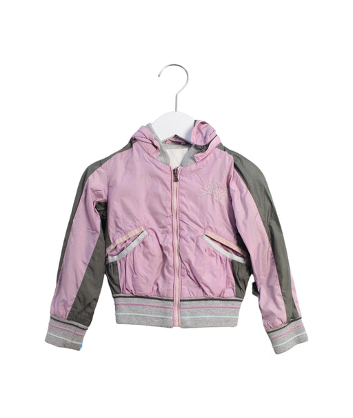 A Pink Lightweight Jackets from Diesel in size 2T for girl. (Front View)