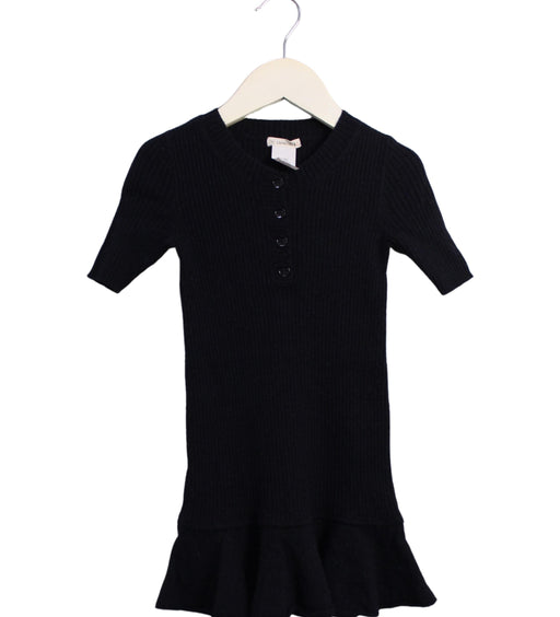 A Black Short Sleeve Dresses from Crewcuts in size 3T for girl. (Front View)