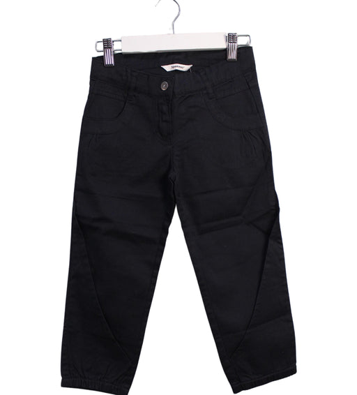A Navy Casual Pants from 3Pommes in size 6T for girl. (Front View)