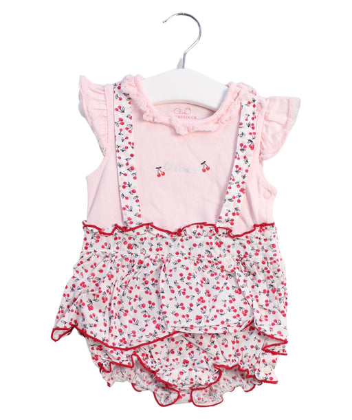 A Multicolour Sleeveless Bodysuits from Chickeeduck in size 6-12M for girl. (Front View)