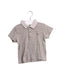 A Beige Short Sleeve Polos from Petit Bateau in size 18-24M for boy. (Front View)