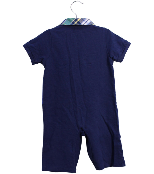 A Navy Long Sleeve Jumpsuits from Chickeeduck in size 12-18M for boy. (Back View)