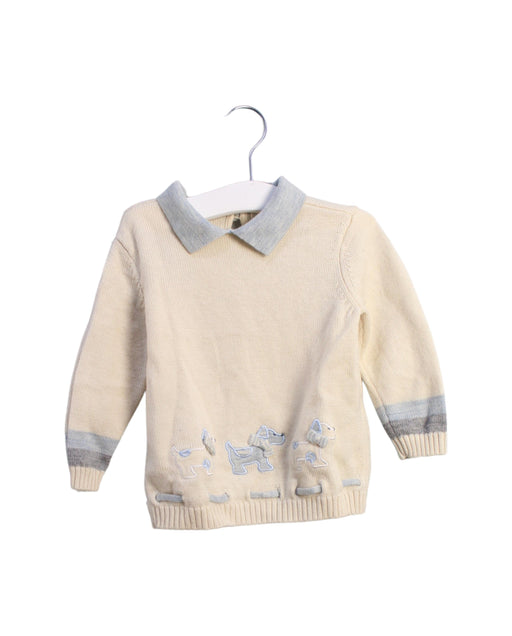 A Ivory Knit Sweaters from Nicholas & Bears in size 6-12M for girl. (Front View)