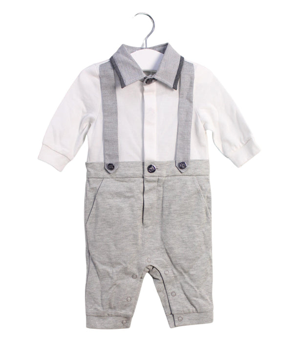 A White Long Sleeve Jumpsuits from Nicholas & Bears in size 0-3M for boy. (Front View)