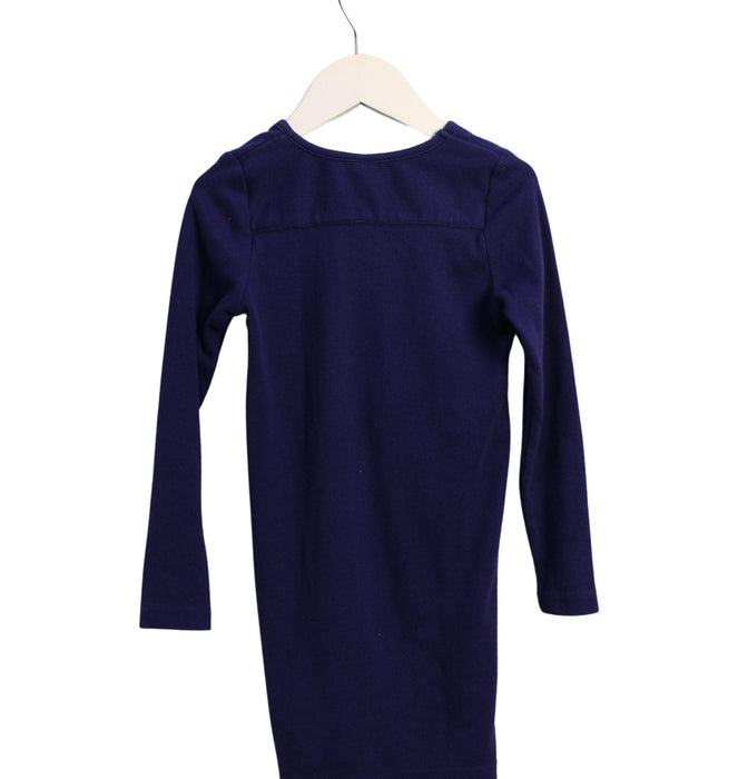 A Navy Long Sleeve Dresses from Rococo in size 5T for girl. (Back View)