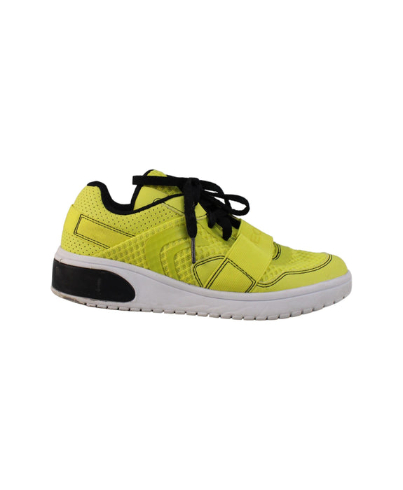 A Yellow Sneakers from Geox in size 11Y for boy. (Back View)