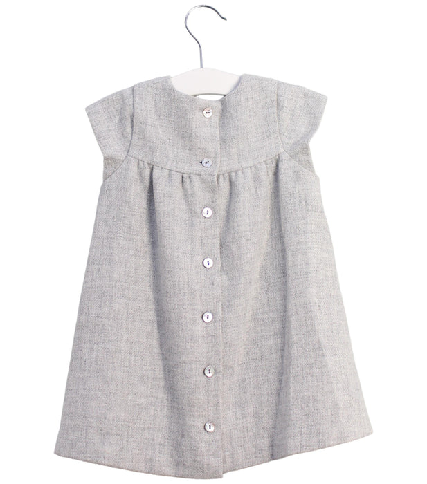 A Grey Short Sleeve Dresses from Tartine et Chocolat in size 12-18M for girl. (Back View)
