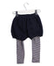 A Navy Shorts from Petit Bateau in size 12-18M for girl. (Back View)